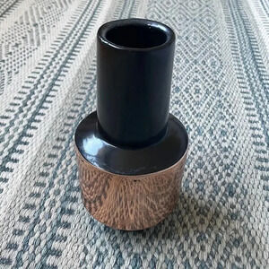 🔥4/$20 West Elm Black and Rose Gold Ceramic Vase